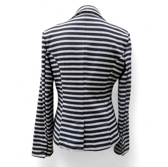 Merona Classic Striped Blazer - Black and Gray, Size S - Picture 4 of 5